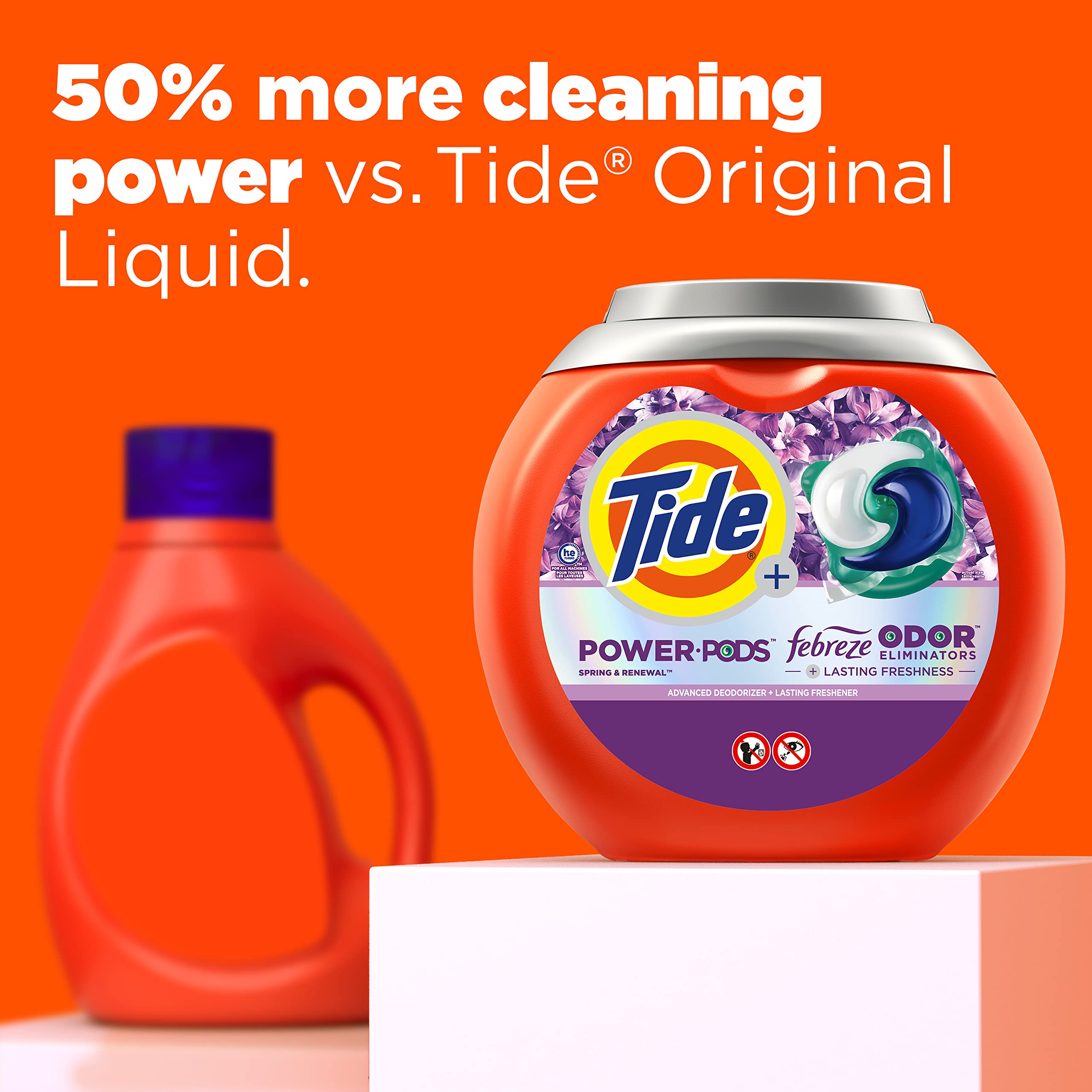 1036-tide-power-pods-with-febreze-laundry-detergent-pacs-45-count-spring-renewal-scent-all-day-freshness-5.jpg Tide Power Pods with Febreze Laundry Detergent Pacs, 45 Count, Spring & Renewal Scent, All-Day Freshness
