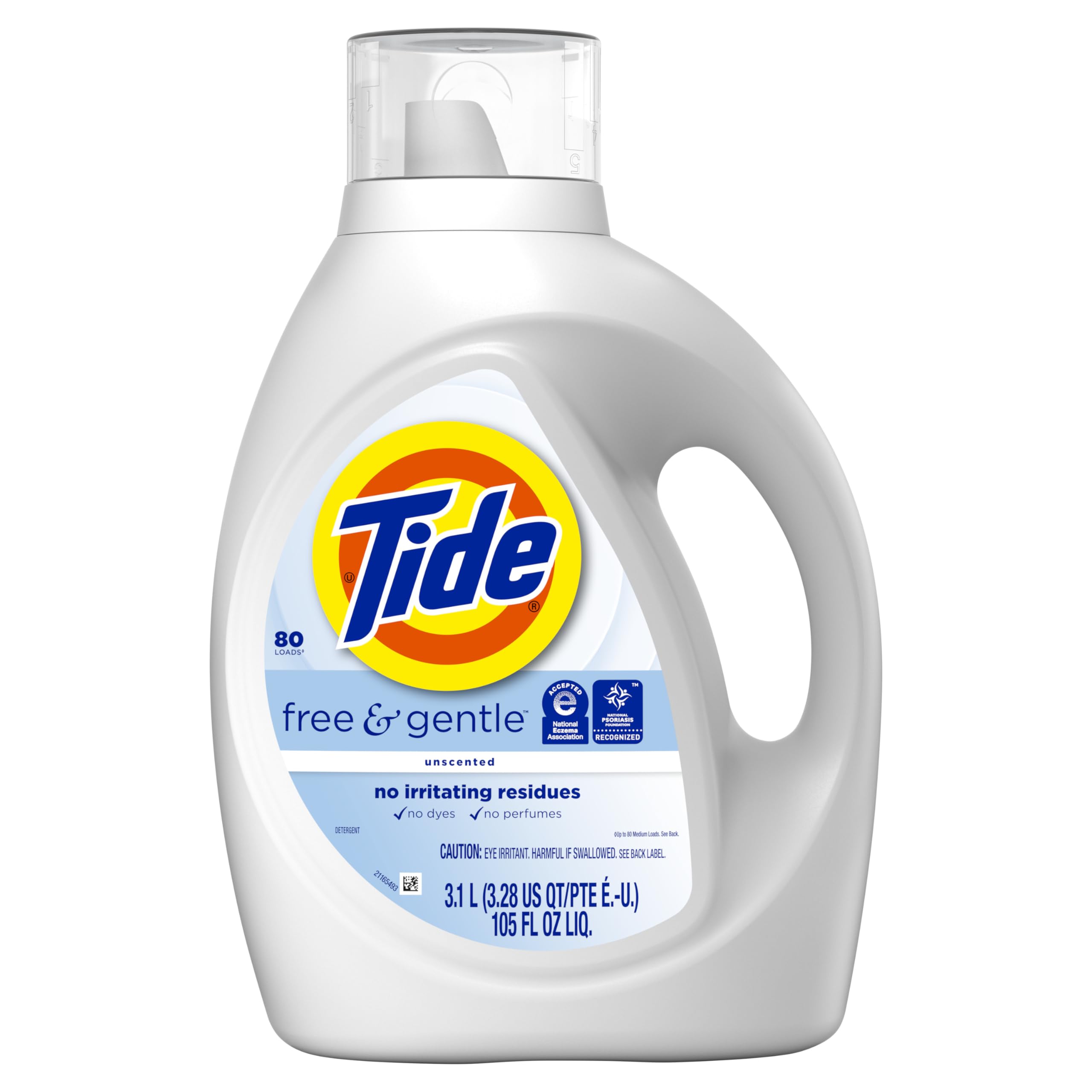 966-tide-free-gentle-liquid-laundry-detergent-80-loads-105-fl-oz-tide-laundry-detergent-clean-laundry-detergent-11.jpg Tide Free & Gentle Liquid Laundry Detergent, 80 Loads, 105 fl oz, Tide Laundry Detergent, Clean Laundry Detergent