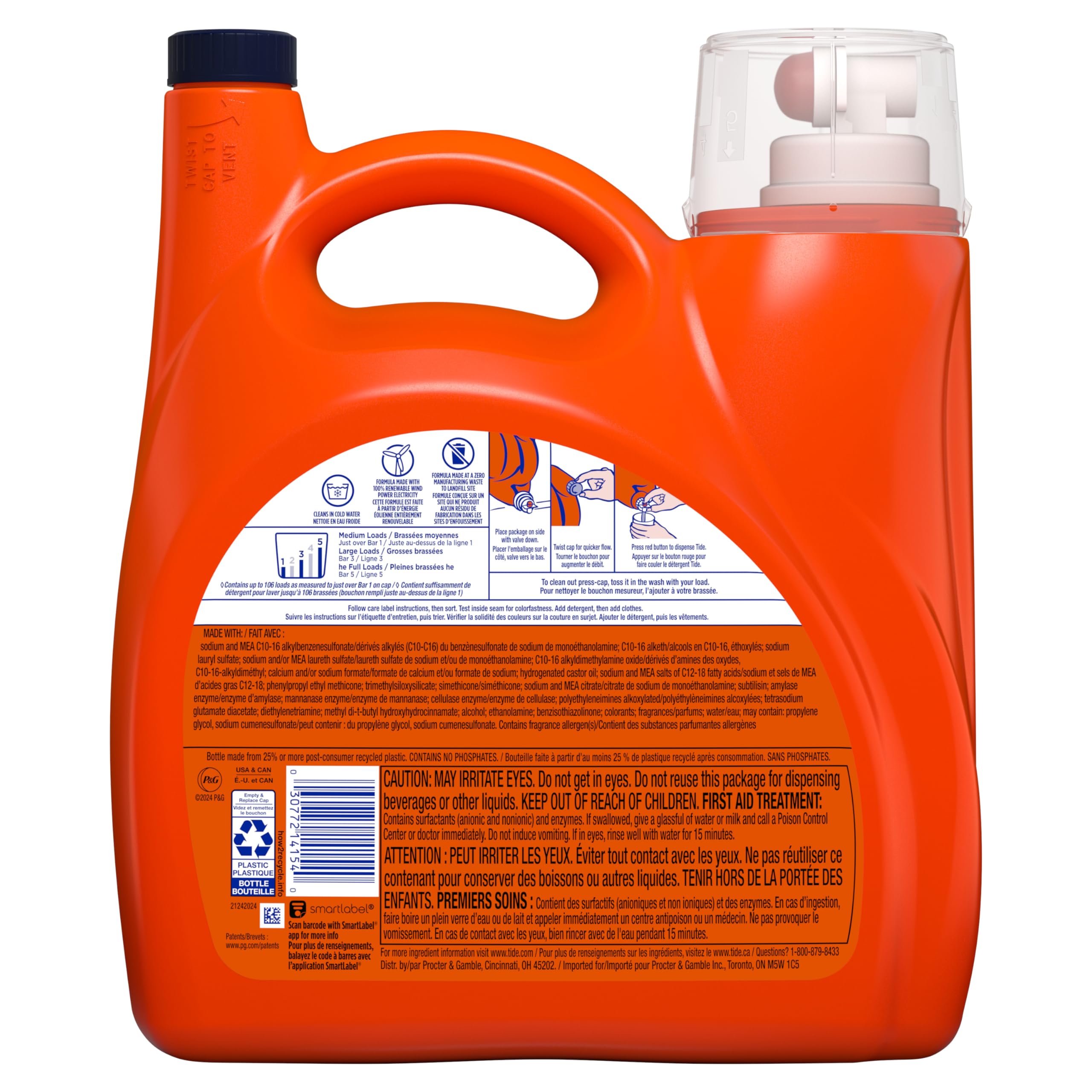 989-tide-hygienic-clean-heavy-10x-duty-liquid-laundry-detergent-original-scent-149-fl-oz-106-loads-he-compatible-12.jpg Tide Hygienic Clean Heavy 10x Duty Liquid Laundry Detergent, Original Scent, 149 fl oz, 106 Loads, HE Compatible